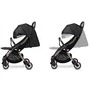 Carucior sport, Lionelo, Julie One, De la nastere, Greutate redusa, Cu accesorii, Cadru din aluminiu, 0-22 kg, Pliere compacta pentru avion, Conform cu standardele europene de securitate EN1888-1 si EN1888-2, Negru/Auriu - 12