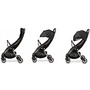 Carucior sport, Lionelo, Julie One, De la nastere, Greutate redusa, Cu accesorii, Cadru din aluminiu, 0-22 kg, Pliere compacta pentru avion, Conform cu standardele europene de securitate EN1888-1 si EN1888-2, Negru/Auriu - 11