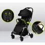 Carucior sport, Lionelo, Julie One, De la nastere, Greutate redusa, Cu accesorii, Cadru din aluminiu, 0-22 kg, Pliere compacta pentru avion, Conform cu standardele europene de securitate EN1888-1 si EN1888-2, Negru/Auriu - 26
