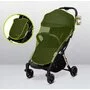 Carucior sport, Lionelo, Julie One, De la nastere, Greutate redusa, Cu accesorii, Cadru din aluminiu, 0-22 kg, Pliere compacta pentru avion, Conform cu standardele europene de securitate EN1888-1 si EN1888-2, Negru/Auriu - 27
