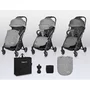 Carucior sport, Lionelo, Julie One, De la nastere, Greutate redusa, Cu accesorii, Cadru din aluminiu, 0-22 kg, Pliere compacta pentru avion, Conform cu standardele europene de securitate EN1888-1 si EN1888-2, Gri - 29