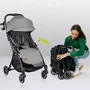Carucior sport, Lionelo, Julie One, De la nastere, Greutate redusa, Cu accesorii, Cadru din aluminiu, 0-22 kg, Pliere compacta pentru avion, Conform cu standardele europene de securitate EN1888-1 si EN1888-2, Gri - 30