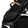 Carucior sport, Lionelo, Natt, De la nastere, Cu accesorii si capotina XXL reglabila, 0 - 22 kg, Conform cu standardele europene de securitate EN1888-1, EN1888-2, Negru Onyx - 17