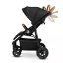 Carucior sport, Lionelo, Natt, De la nastere, Cu accesorii si capotina XXL reglabila, 0 - 22 kg, Conform cu standardele europene de securitate EN1888-1, EN1888-2, Negru Onyx - 11