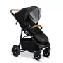 Carucior sport, Lionelo, Natt, De la nastere, Cu accesorii si capotina XXL reglabila, 0 - 22 kg, Conform cu standardele europene de securitate EN1888-1, EN1888-2, Negru Onyx - 12