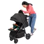 Carucior sport, Lionelo, Natt, De la nastere, Cu accesorii si capotina XXL reglabila, 0 - 22 kg, Conform cu standardele europene de securitate EN1888-1, EN1888-2, Negru Onyx - 4