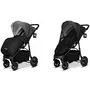 Carucior sport, Lionelo, Natt, De la nastere, Cu accesorii si capotina XXL reglabila, 0 - 22 kg, Conform cu standardele europene de securitate EN1888-1, EN1888-2, Negru Onyx - 14