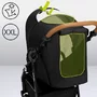 Carucior sport, Lionelo, Natt, De la nastere, Cu accesorii si capotina XXL reglabila, 0 - 22 kg, Conform cu standardele europene de securitate EN1888-1, EN1888-2, Negru Onyx - 30