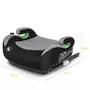 Inaltator auto, Lionelo, Luuk Fix I-size, 125- 150 cm, Instalare cu sistem Isofix si centura de prindere, Cu husa detasabila, Conform cu standardul european de securitate ECE R129, Gri - 11