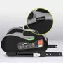 Inaltator auto, Lionelo, Luuk Fix I-size, 125- 150 cm, Instalare cu sistem Isofix si centura de prindere, Cu husa detasabila, Conform cu standardul european de securitate ECE R129, Gri - 9