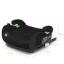 Inaltator auto, Lionelo, Luuk Fix I-size, 125- 150 cm, Instalare cu sistem Isofix si centura de prindere, Cu husa detasabila, Conform cu standardul european de securitate ECE R129, Negru - 16