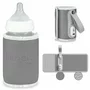 Incalzitor biberoane, Lionelo, ThermUp Go, Portabil, Temperatura constanta pana la 24 h, Incarcare USB, Gri - 4