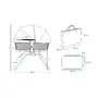 Patut balansoar, Lionelo, Malin, 3 in 1, Pliabil, 0-9 kg, Geanta Transport, Asamblare Rapida, Ultra-Usor, Conform cu standardele europeane de securitate EN1130 si EN16890, Gri - 20