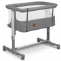 Patut co-sleeper, Lionelo, Aurora, Cu leganare si setare unghiulara, Pana la 9 kg, Gri - 4