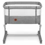 Patut co-sleeper, Lionelo, Aurora, Cu leganare si setare unghiulara, Pana la 9 kg, Gri - 8