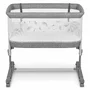 Patut co-sleeper, Lionelo, Aurora, Cu leganare si setare unghiulara, Pana la 9 kg, Gri - 9