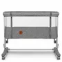 Patut co-sleeper, Lionelo, Aurora, Cu leganare si setare unghiulara, Pana la 9 kg, Gri - 12