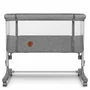 Patut co-sleeper, Lionelo, Aurora, Cu leganare si setare unghiulara, Pana la 9 kg, Gri - 13