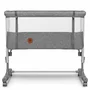 Patut co-sleeper, Lionelo, Aurora, Cu leganare si setare unghiulara, Pana la 9 kg, Gri - 14