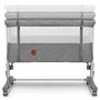 Patut co-sleeper, Lionelo, Aurora, Cu leganare si setare unghiulara, Pana la 9 kg, Gri - 16