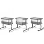 Patut co-sleeper, Lionelo, Aurora, Cu leganare si setare unghiulara, Pana la 9 kg, Gri - 31
