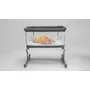 Patut co-sleeper, Lionelo, Aurora, Cu leganare si setare unghiulara, Pana la 9 kg, Gri - 43