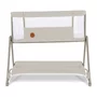 Patut co-sleeper, Lionelo, Luna, 2 in 1, Cu laterala culisanta, Cu setare unghiulara, Cu roti, Reglabil in 6 pozitii pe inaltime, Bej - 9