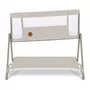 Patut co-sleeper, Lionelo, Luna, 2 in 1, Cu laterala culisanta, Cu setare unghiulara, Cu roti, Reglabil in 6 pozitii pe inaltime, Bej - 10