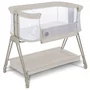 Patut co-sleeper, Lionelo, Luna, 2 in 1, Cu laterala culisanta, Cu setare unghiulara, Cu roti, Reglabil in 6 pozitii pe inaltime, Bej - 1