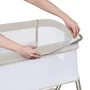 Patut co-sleeper, Lionelo, Luna, 2 in 1, Cu laterala culisanta, Cu setare unghiulara, Cu roti, Reglabil in 6 pozitii pe inaltime, Bej - 25