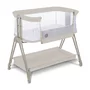 Patut co-sleeper, Lionelo, Luna, 2 in 1, Cu laterala culisanta, Cu setare unghiulara, Cu roti, Reglabil in 6 pozitii pe inaltime, Bej - 28