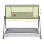 Patut co-sleeper, Lionelo, Luna, 2 in 1, Cu laterala culisanta, Cu setare unghiulara, Cu roti, Reglabil in 6 pozitii pe inaltime, Gri deschis - 10