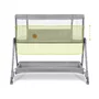 Patut co-sleeper, Lionelo, Luna, 2 in 1, Cu laterala culisanta, Cu setare unghiulara, Cu roti, Reglabil in 6 pozitii pe inaltime, Gri deschis - 11