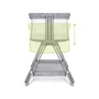 Patut co-sleeper, Lionelo, Luna, 2 in 1, Cu laterala culisanta, Cu setare unghiulara, Cu roti, Reglabil in 6 pozitii pe inaltime, Gri deschis - 14