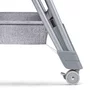 Patut co-sleeper, Lionelo, Luna, 2 in 1, Cu laterala culisanta, Cu setare unghiulara, Cu roti, Reglabil in 6 pozitii pe inaltime, Gri deschis - 18