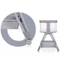 Patut co-sleeper, Lionelo, Luna, 2 in 1, Cu laterala culisanta, Cu setare unghiulara, Cu roti, Reglabil in 6 pozitii pe inaltime, Gri deschis - 16