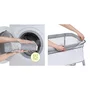 Patut co-sleeper, Lionelo, Luna, 2 in 1, Cu laterala culisanta, Cu setare unghiulara, Cu roti, Reglabil in 6 pozitii pe inaltime, Gri deschis - 29