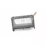 Patut pliant, Lionelo, Flower, Cu doua nivele, Masuta de infasat, Bara cu jucarii, Fereastra laterala, 120x60 cm, Certificari EN 716/12221, Gri - 19