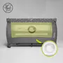 Patut pliant, Lionelo, Stefi Plus, Cu doua nivele, Cu intrare laterala cu fermoar, 2 roti, 120 x 60 cm, Conform cu standardul european de securitate EN 716, Roz/Galben - 18