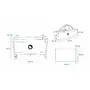 Patut pliant, Lionelo, Stefi, Cu un nivel, Cu intrare laterala cu fermoar, 2 roti, 120x60 cm, Conform cu standardul european de securitate EN 716, Grey - 26