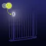 Poarta de siguranta, Lionelo, Truus Slim Led, Prin presiune, Cu lumina Led cu senzor, 105 cm, Conform cu standardul european de securitate EN1930, Gri - 12