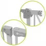 Poarta de siguranta, Lionelo, Truus Slim Led, Prin presiune, Cu lumina Led cu senzor, 105 cm, Conform cu standardul european de securitate EN1930, Gri - 13