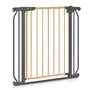 Poarta de siguranta, Lionelo, Truus Slim, Prin presiune, 105 cm, Conform cu standardul europeane de securitate EN1930, Gri/Natur - 9