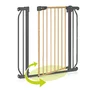 Poarta de siguranta, Lionelo, Truus Slim, Prin presiune, 105 cm, Conform cu standardul europeane de securitate EN1930, Gri/Natur - 16