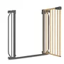 Poarta de siguranta, Lionelo, Truus Slim, Prin presiune, 105 cm, Conform cu standardul europeane de securitate EN1930, Gri/Natur - 6