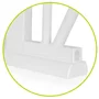 Poarta de siguranta, Lionelo, Truus Slim, Prin presiune, 105 cm, Conform cu standardul europeane de securitate EN1930, Gri/Natur - 17