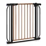 Poarta de siguranta, Lionelo, Truus Slim, Prin presiune, 105 cm, Conform cu standardul europeane de securitate EN1930, Negru/Natur - 9
