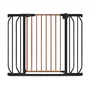 Poarta de siguranta, Lionelo, Truus Slim, Prin presiune, 105 cm, Conform cu standardul europeane de securitate EN1930, Negru/Natur