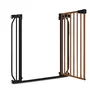 Poarta de siguranta, Lionelo, Truus Slim, Prin presiune, 105 cm, Conform cu standardul europeane de securitate EN1930, Negru/Natur - 6