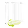 Poarta de siguranta, Lionelo, Truus Slim Led, Prin presiune, Cu lumina Led cu senzor, 105 cm, Conform cu standardul european de securitate EN1930, Alb - 11